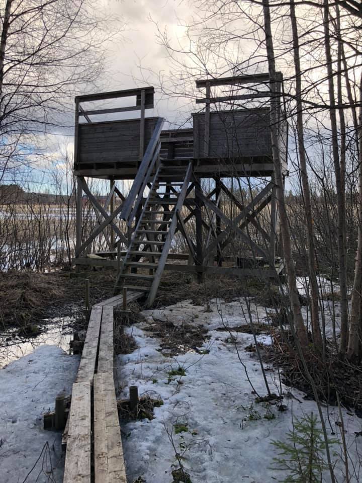 Fågeltornet vid sydvästra sidan av Mingen