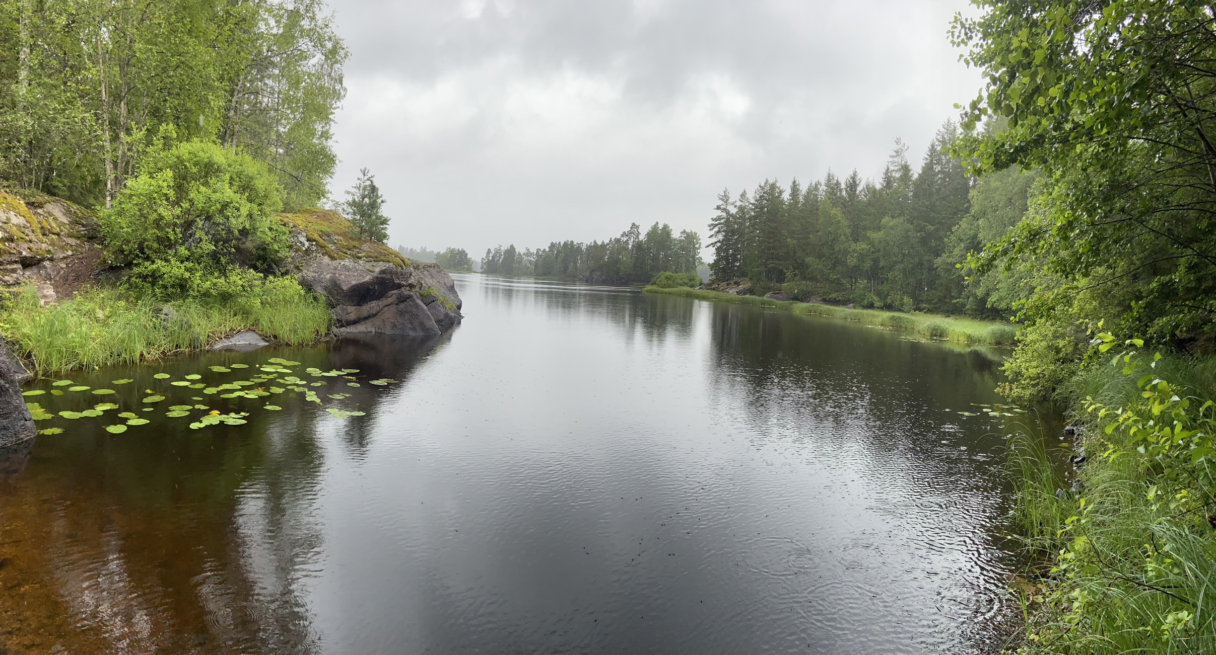 Lyngemadssjön - flerhundraårig skog, bergbranter, myrmark och en mytomspunnen klippskreva