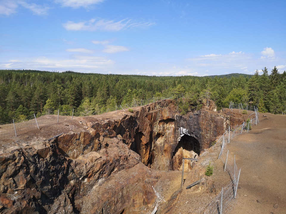 Vy över gruvområdet