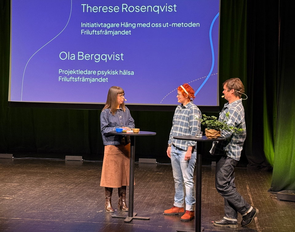 Ola Bergqvist och Therese Rosenqvist berättade om Häng med oss ut-metoden, på ett sätt som fick empa…