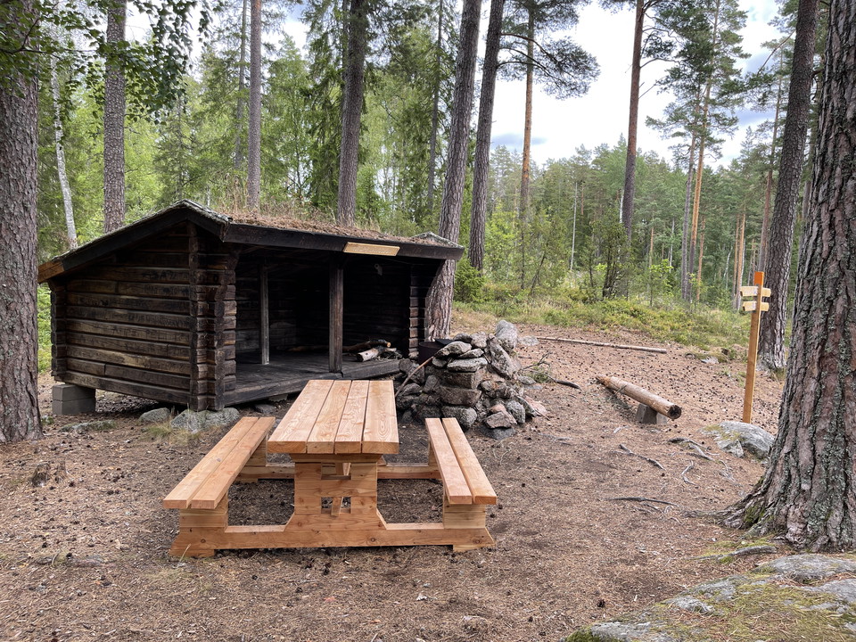 Vindskydd längs Östgötaleden