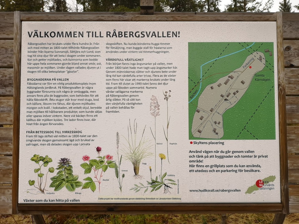 Råbergsvallen, infoskylt