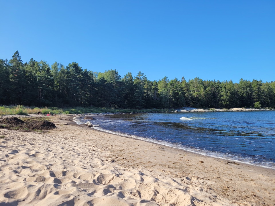 Fina stränder i Arsläjans naturreservat