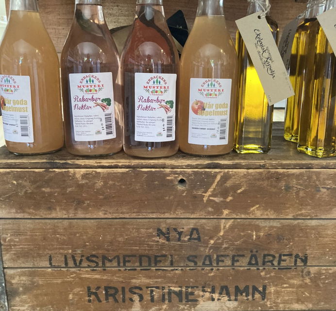 Produkter från Retrovågen i Kristinehamn.