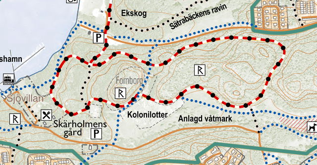 Skärholmsspåret/barnspår