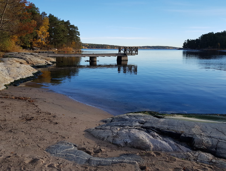 Sandstrand vid Dalakolonin. Foto Lidingö stad