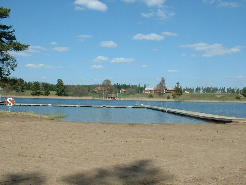 Bild på brygga vid Skogssjön