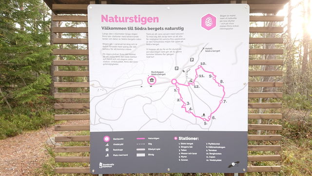 Start Södra Bergets naturstig 1 Start
