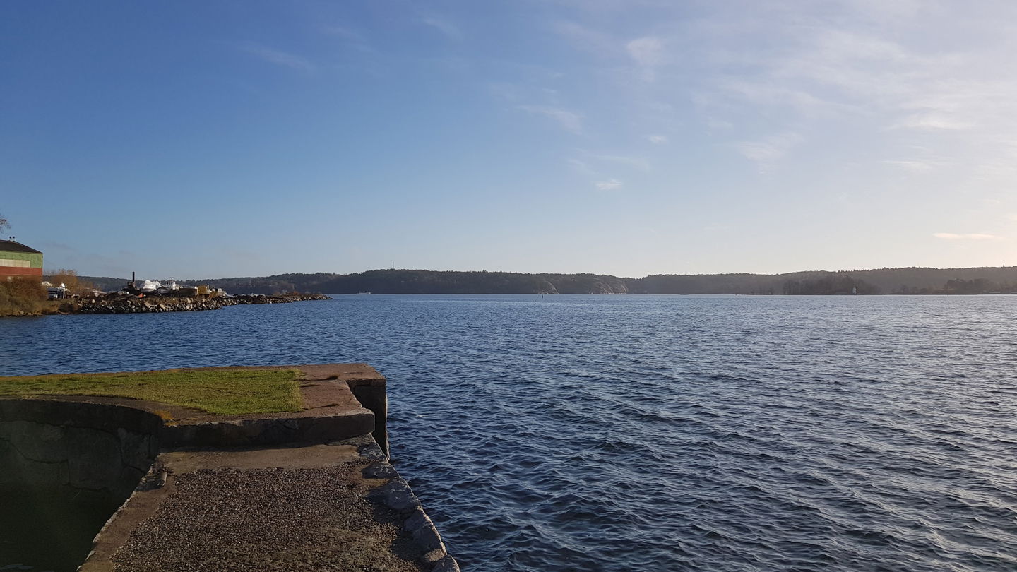 Utsikt österut från brygga i Kappsta naturreservat, Foto Lidingö stad