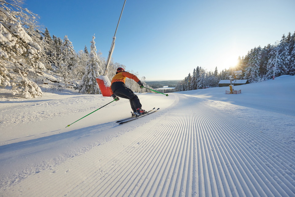 Skidåkning på Isaberg