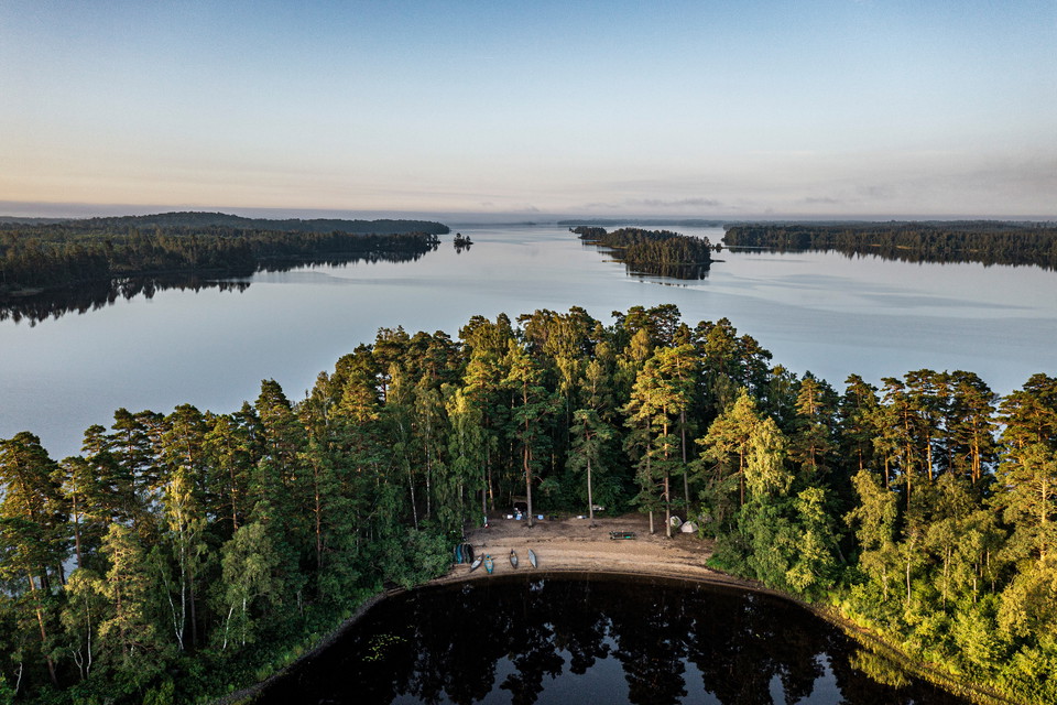 Flygfoto över reveln