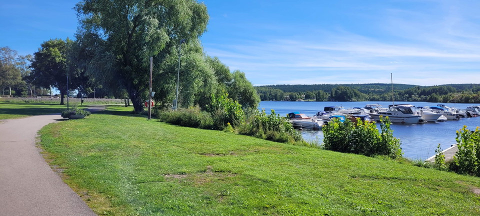 Vy från Uddparken mot Norra Barken