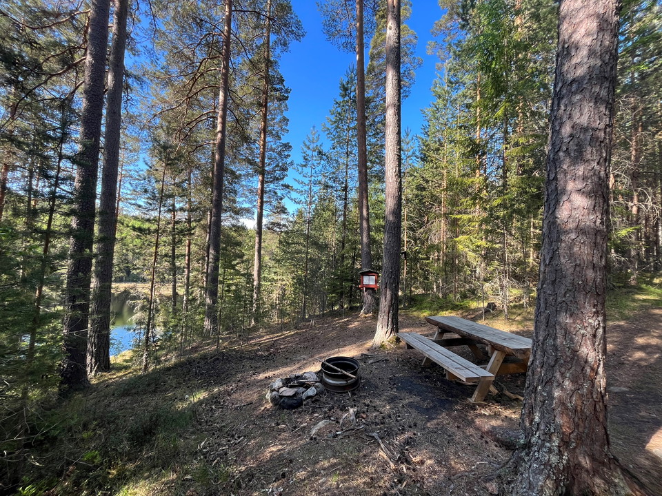 Vy över rastplatsen