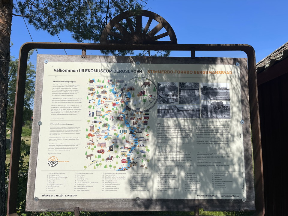 Skylt Ekomuseum Bergslagen