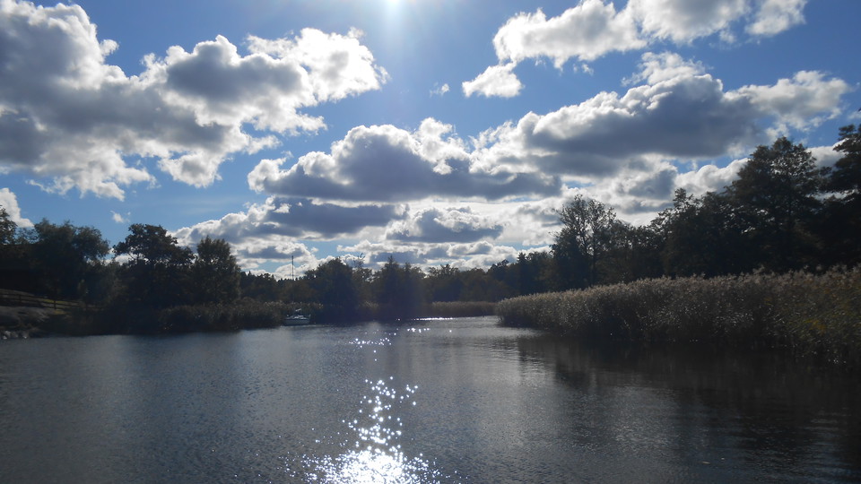 Vy från Brygga i Hustegaholm. Foto Lidingö stad