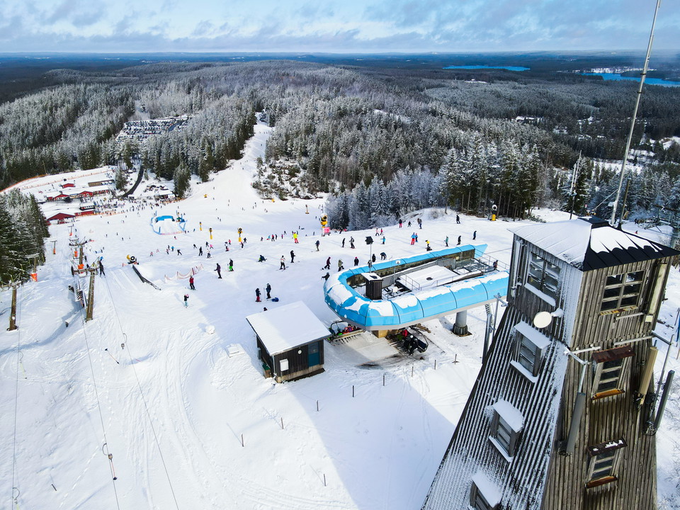 Skidåkning på Isaberg