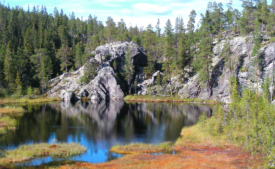 Liten tjärn i Lill-Rånddalen