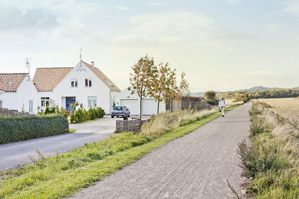 Cykelväg mellan Mölle och Nyhamnsläge.