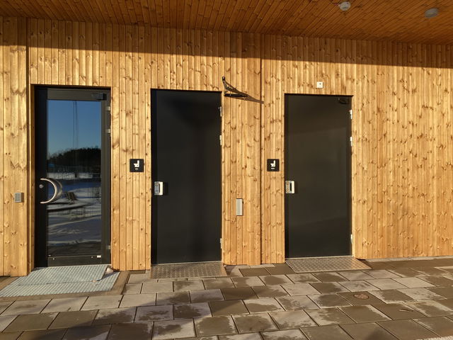 Toalett, klubbhus Södra utmarken