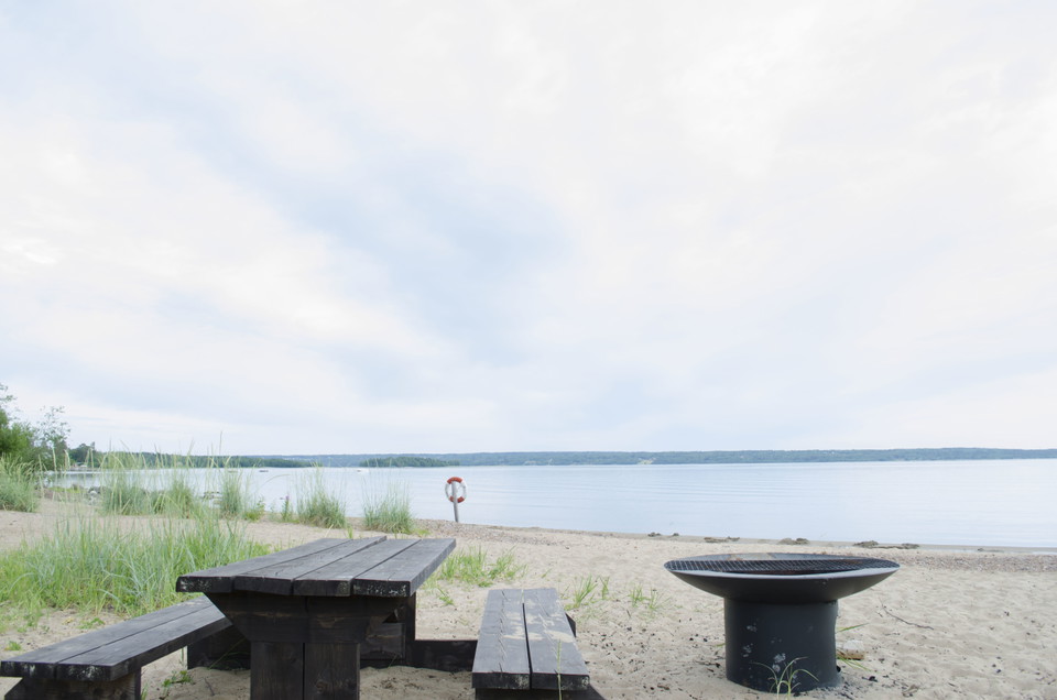 Grillplats vid Slädavikens havsbad