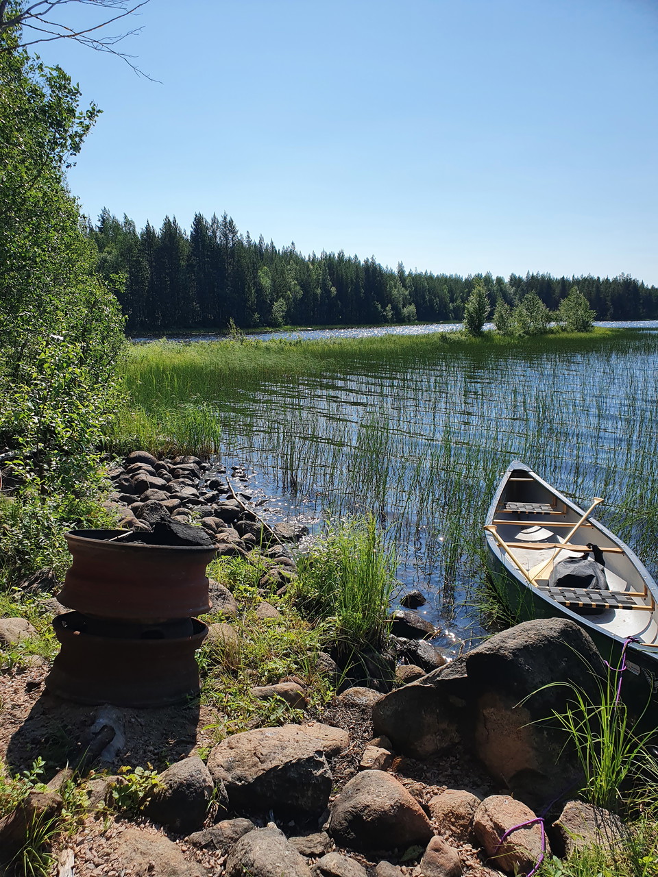 Rastplats med eldstad