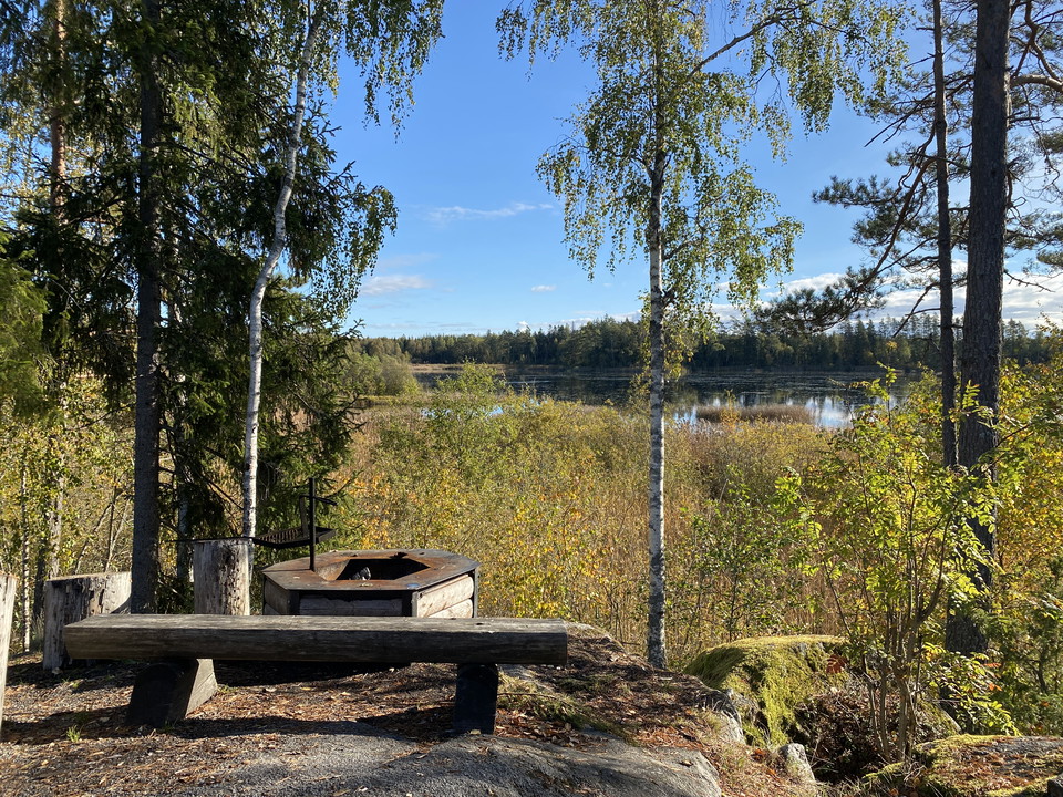 Grillplats vid vindskyddet