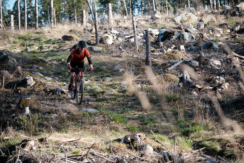 Lätt kuperad terräng för fartfyllda backar