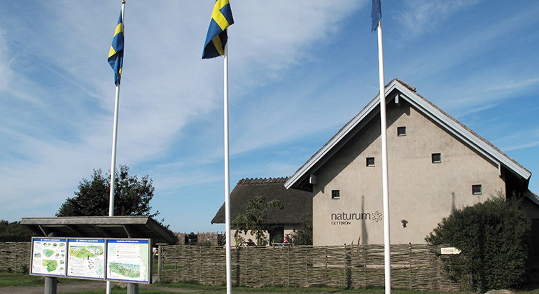 Bild på bygganden naturum Getterön 