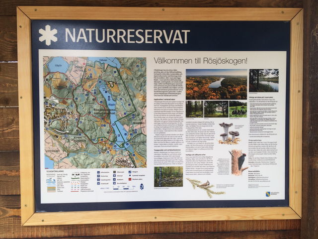 Entré Södersätra till Rösjöskogens naturreservat