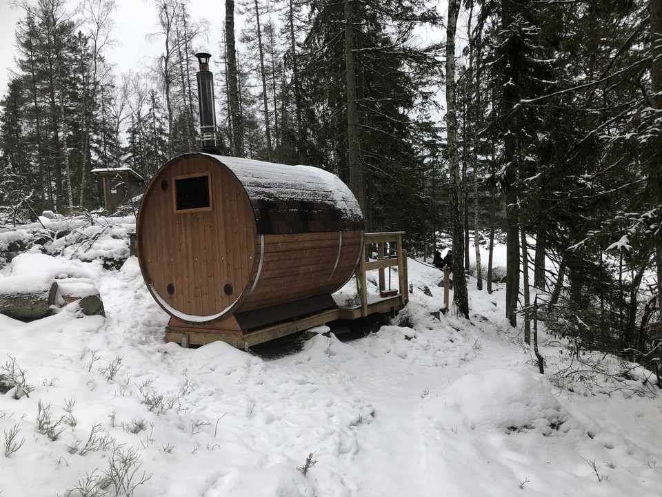 Bastun sett bakifrån