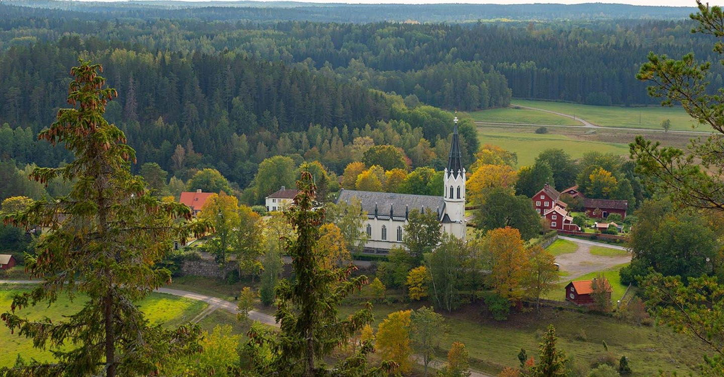 Utsikt från Glasberget över Gärdserum