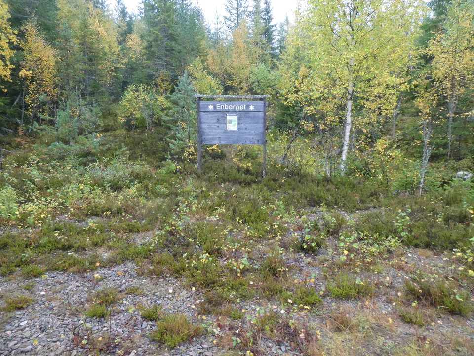Äldre informationstavla.