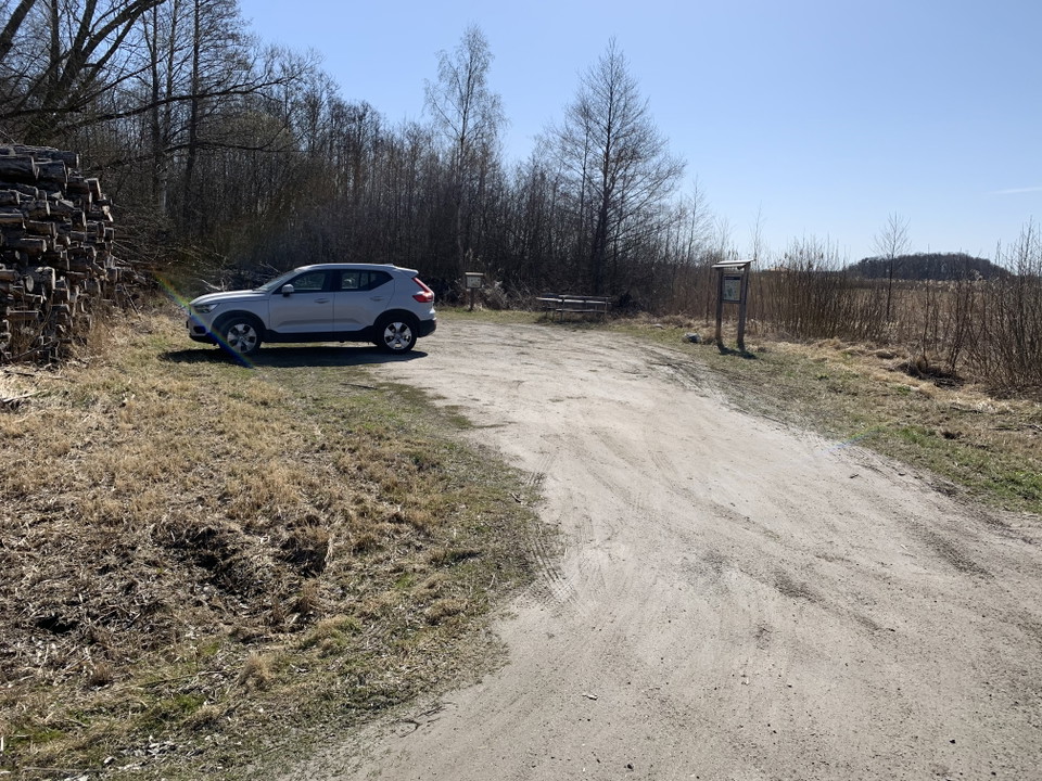 Besökarparkering vid Ådö-Lagnö. 