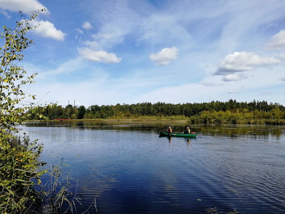 Paddling ut i Skirviken