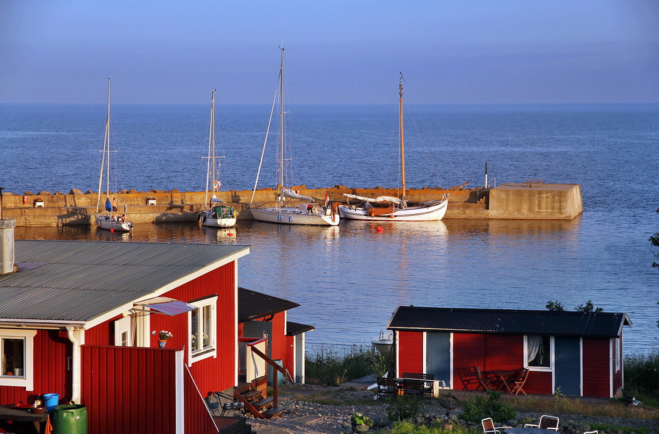 Fyrhamnen på ön Storjungfrun