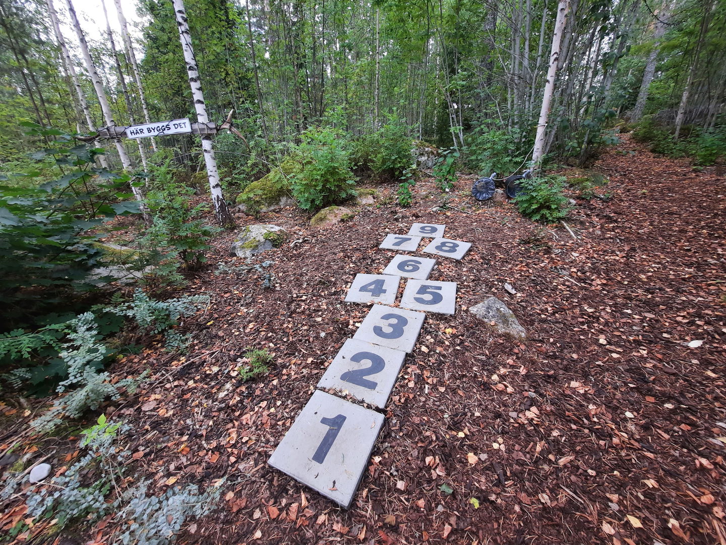 Här finns olika rörelseaktiviteter för de minsta