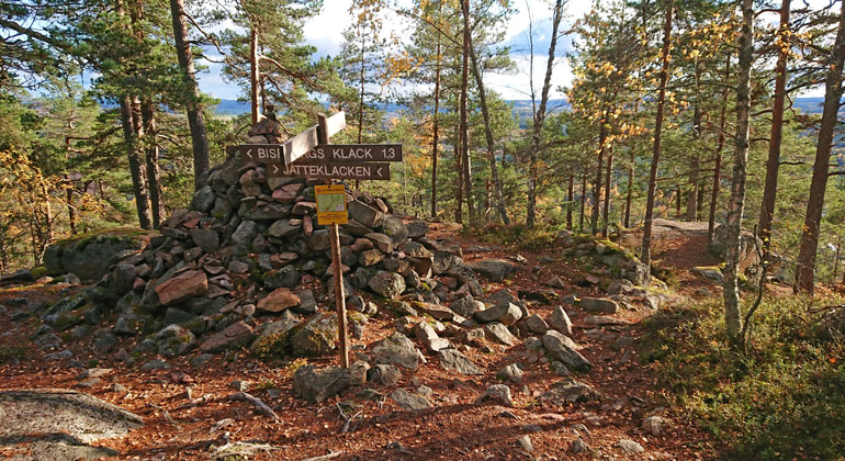 Gränsröset vid Jätteklacken.