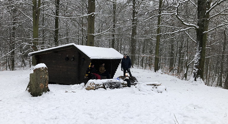 Rastplats vid Dagstorpsslingan (9,4 km, blå).