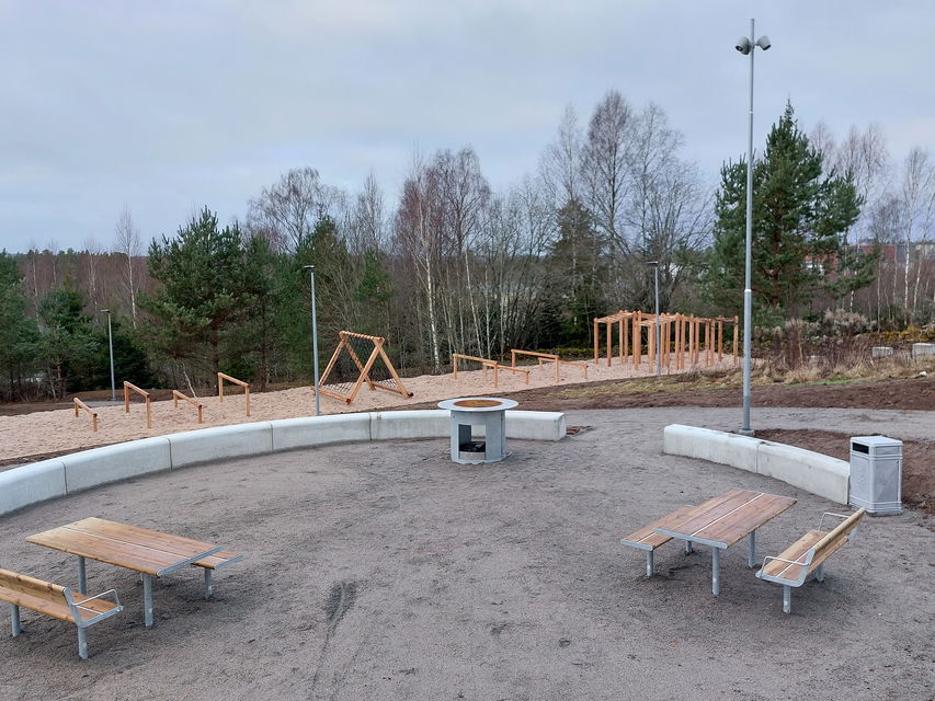 Nära till grillplatsen