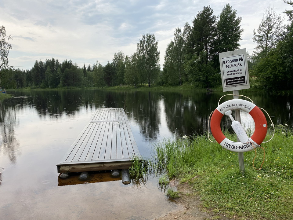 The swimming spot in Gyljen