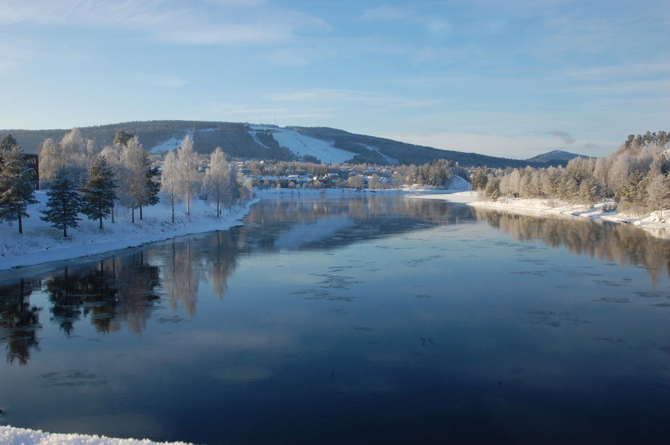 Vy mot Sollefteå från Hågestaön