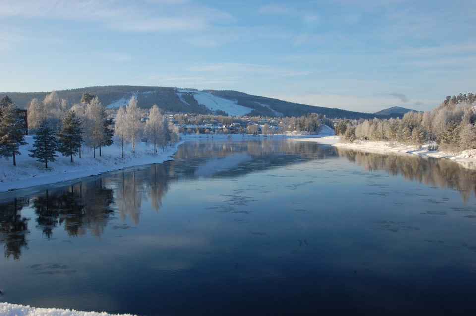 Vy mot Sollefteå från Hågestaön