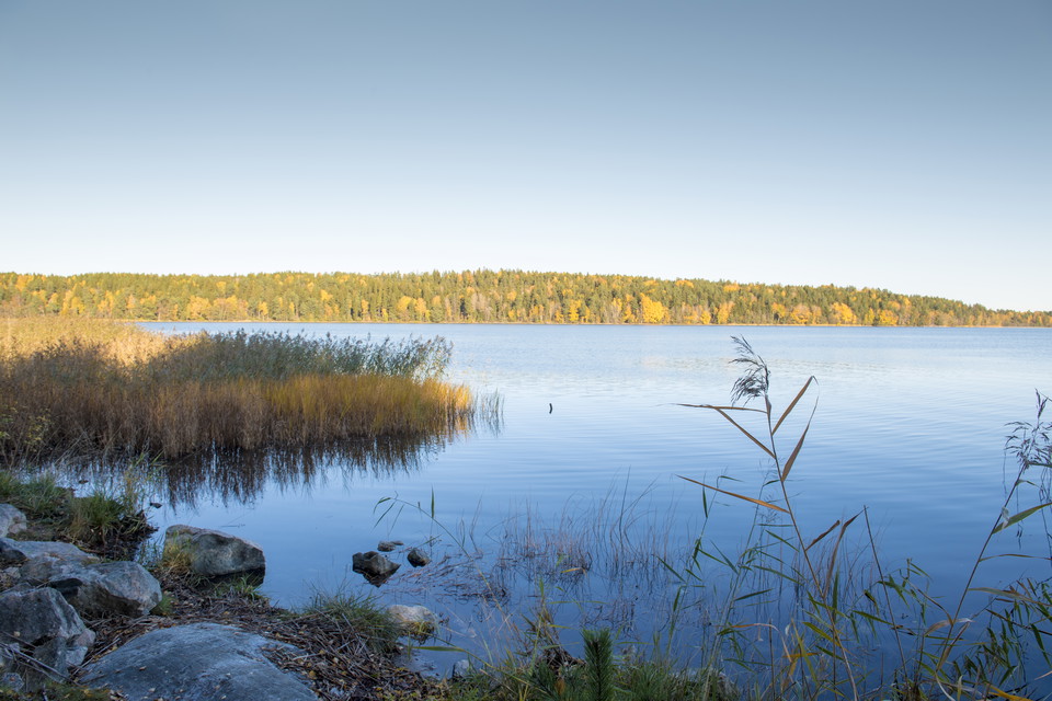 Längs vattnet får du en fantastiskt utsikt över fjärden.