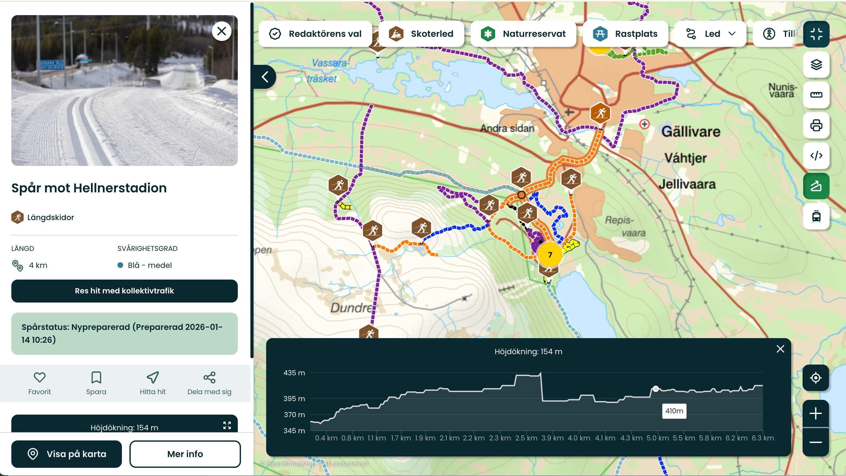 Gällivare kommun är lite av en "super user" när det kommer till längdspår och spårstatus-rapporter. …