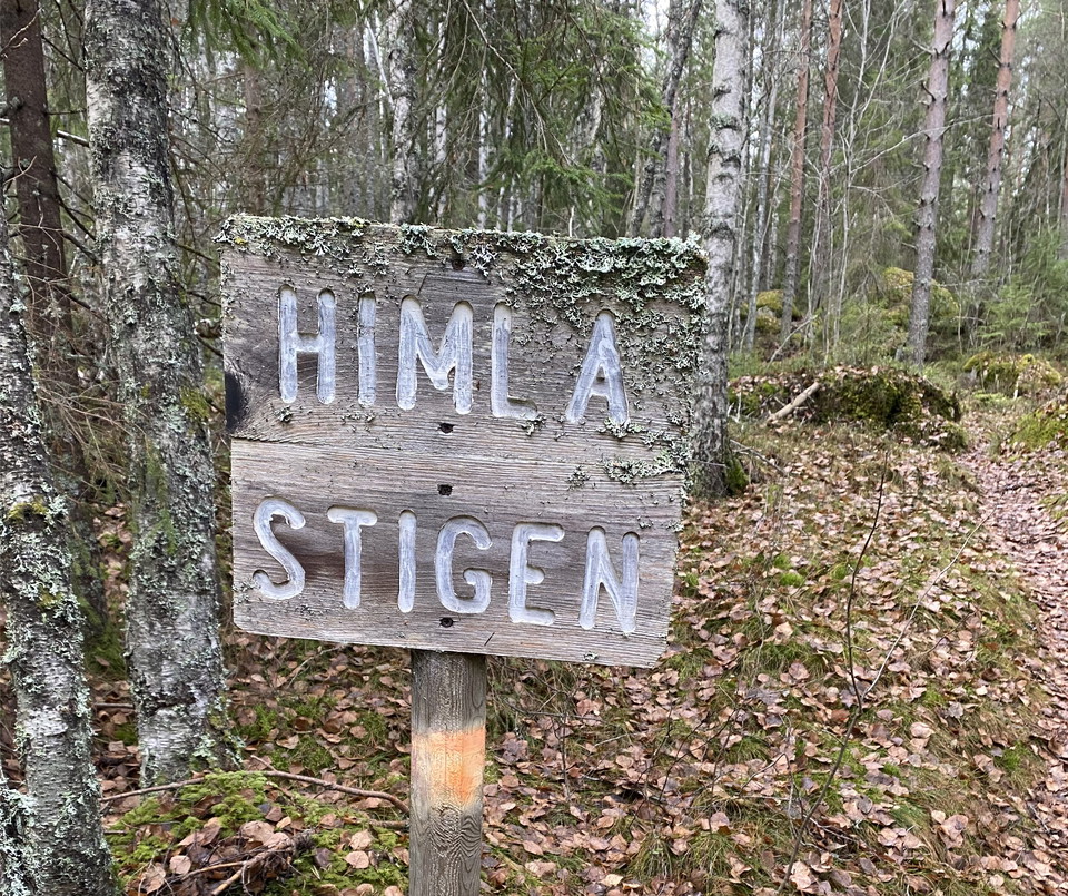 Skylt Himlastigen