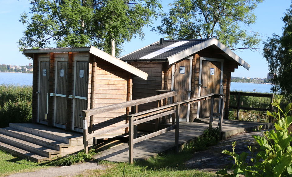 Toaletter på Östra Holmen.