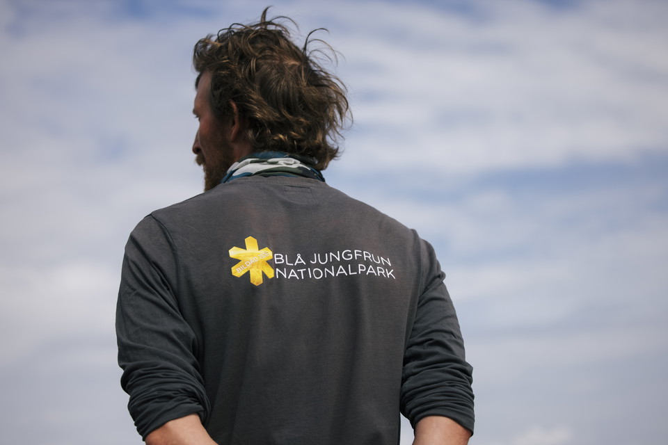 Ryggtavla på nationalparksguide