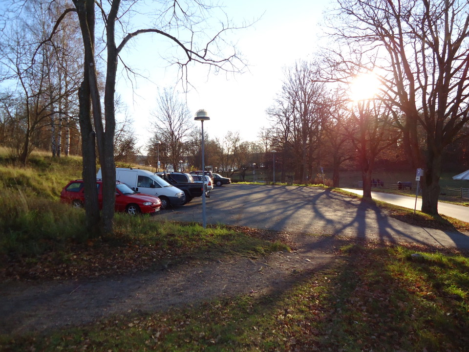 Friluftsparkering Elfviks Gård. Foto Lidingö stad.