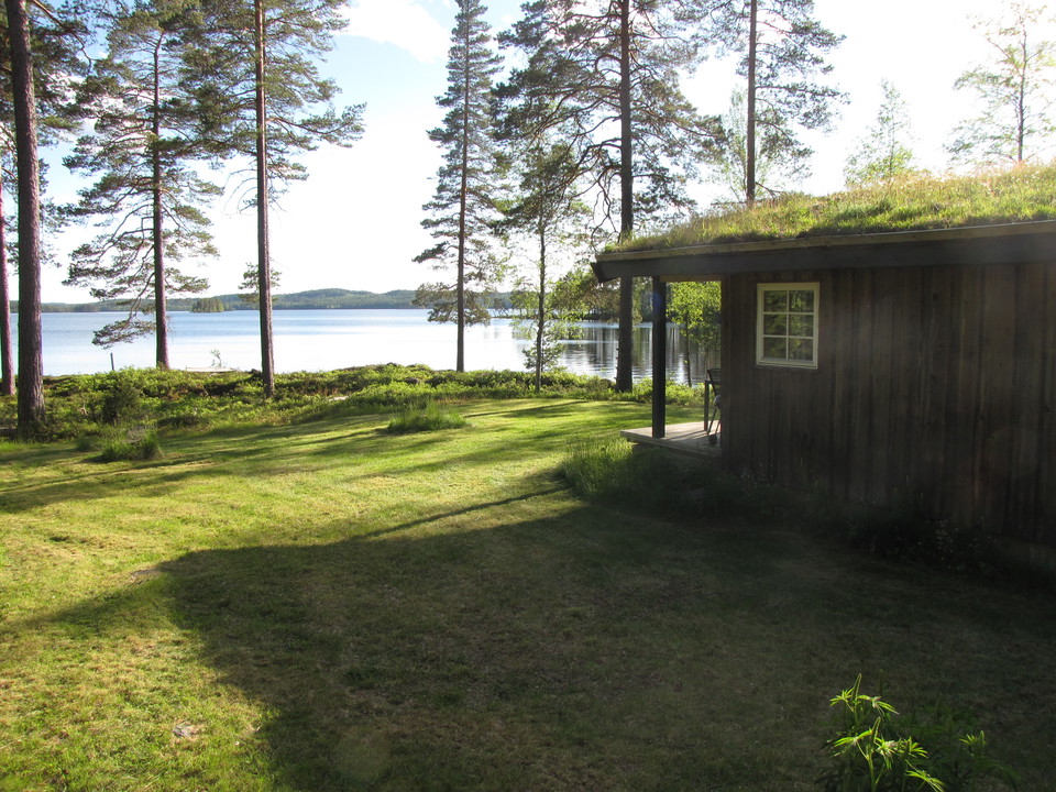 Cabin at lake front, Treens camp site.