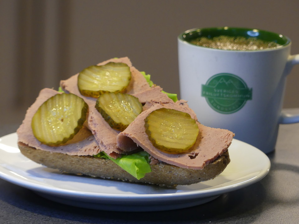 Smörgås med leverpastej